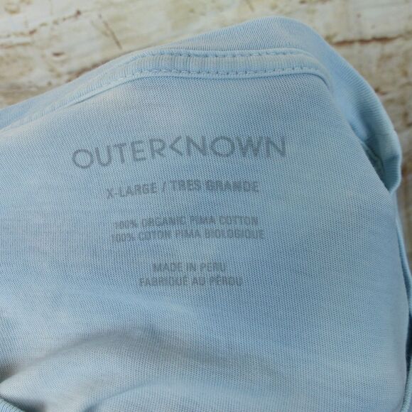 Outerknown Shirt Mens XL Blue White Tie-Dye Tide Shift Graphic LS Cotton Surf - Picture 9 of 9